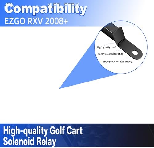 Golf Cart Rear Trailer Hitch, Heavy Duty Carbon Steel Hitch Receiver, No-Drill - Image 5