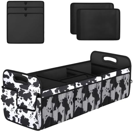 Femuar Trunk Organizer for Car, 90L Extra Large Size, Cow print by GuangzhouTailinTechnologyCo