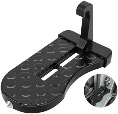 Car Door Step, Aluminum with 400lb Capacity, Anti-Slip Surface, Foldable by Cfyosnk