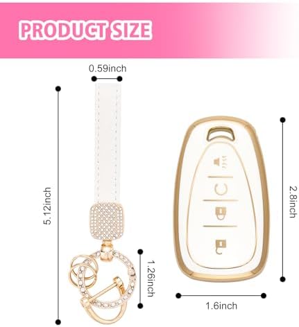 Rislobx Key Fob Cover Fit for Chevy Key, Car Key Case Protector - Image 3
