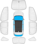 KMF 8pcs Thicken Full Window Sun Shade by KMF