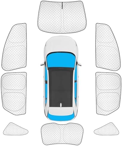 KMF 8pcs Thicken Full Window Sun Shade by KMF
