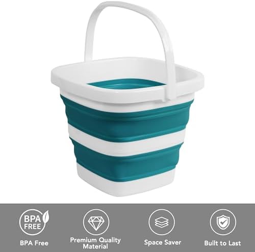 Collapsible Bucket, 1.32 Gallon 5L Small Mop Bucket - Image 3