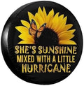 Spare Tire Cover Butterfly and Sunflower She is Sunshine Wheel Protectors by Unknown