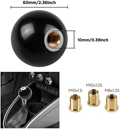 Shift Knob Manual Gear, Round Shift Knob Acrylic Gear, 4 5 6 Speed Universal - Image 3