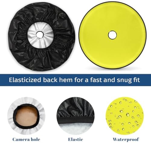 Spare Tire Cover with Backup Camera Hole Fit - Image 3