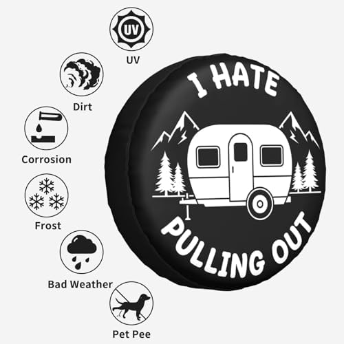 I Hate Pulling Out Spare Tire Cover SUV Trailer Truck RV 15 Inch - Image 6