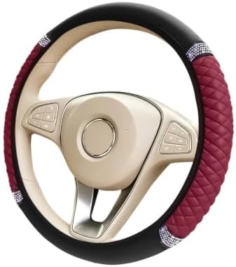 Bling Car Steering Wheel Cover, Crystal Rhinestones Vehicle Steering Guard Wrap - Image 7