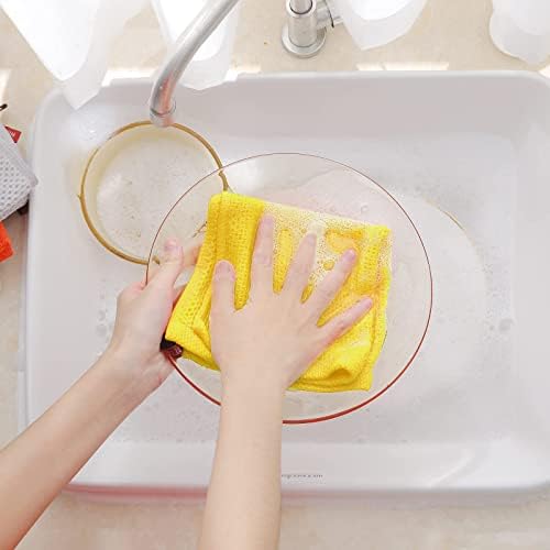 Homaxy 100% Cotton Waffle Weave Kitchen Dish Cloths 6-Pack - Image 4