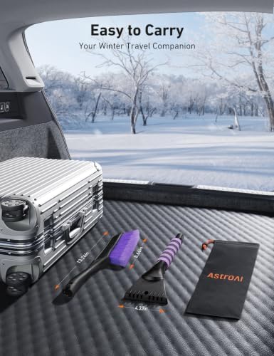 AstroAI 27" 2-in-1 Detachable Snow Brush & Ice Scrapers - Image 5