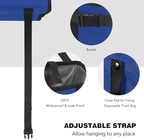 Homelove Car Trash Can, Leak-Proof Waterproof Trash Bin Collapsible Portable - Image 3