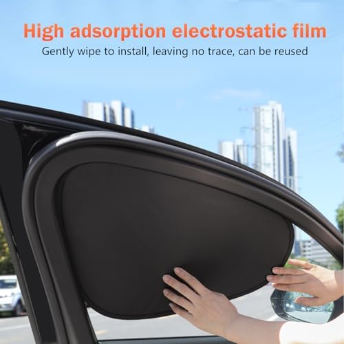 Shakas 4 PCS Side Window Shade, Front and Rear Windows Heat-Insulating - Image 4