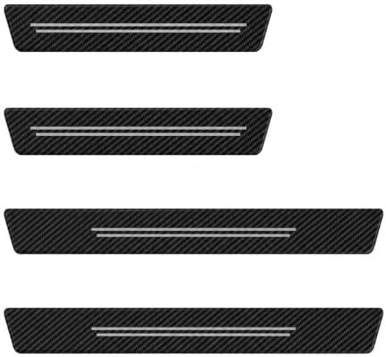 4PCS Carbon Fiber Car Door Entry Guard Sill Protector Cover by Unknown