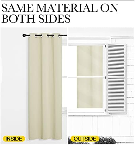 NICETOWN Kitchen Curtains for Decoration, 2 Panels, W42 x L68-inch - Image 6