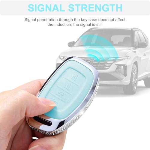 for Hyundai Key Fob Cover with Keychain, 4 Buttons - Image 6