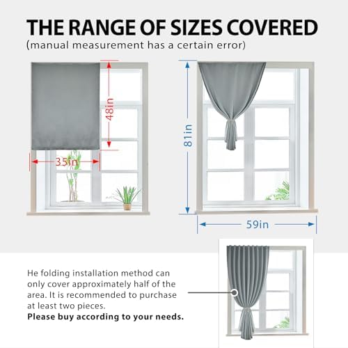 JILRON Magic Tape Stick on Portable Curtains - Image 3