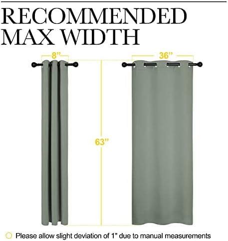 NICETOWN Sage Green Blackout Curtains - Image 7