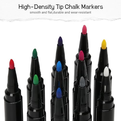 24 PCS Pink Liquid Chalk Markers Wet or Dry Erase Fine Tip Neon Pens - Image 2