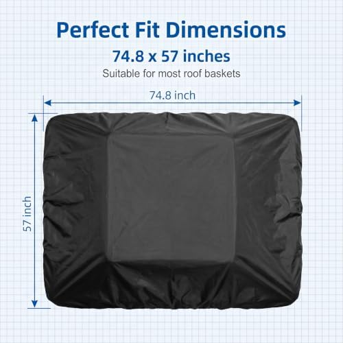 1 PC Car Roof Rack Cover, for Rooftop Luggage Protection, Universal for Most - Image 2