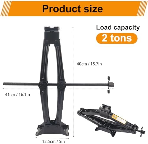 2 Pack 2T Scissor Jack for Car - Image 2