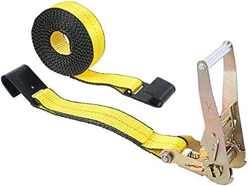 Flat Hook Ratchet Straps 2in x 27ft, 333lb Working Load Limit - Image 6
