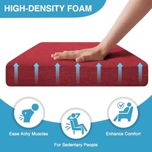 IASEAHK Chair Cushions for Dining Chairs Set of 4, Non Slip Kitchen Chair Pads - Image 3
