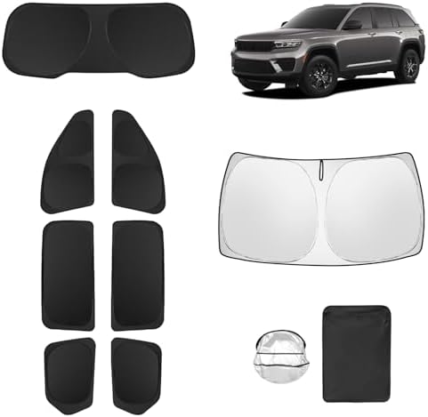 8pcs Car Window Shades for Jeep Grand Cherokee 2022-2026 Accessories, by Unknown