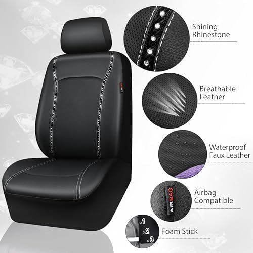 CAR PASS 14 PCS Bling Diamond Car Accessories Set - Image 5