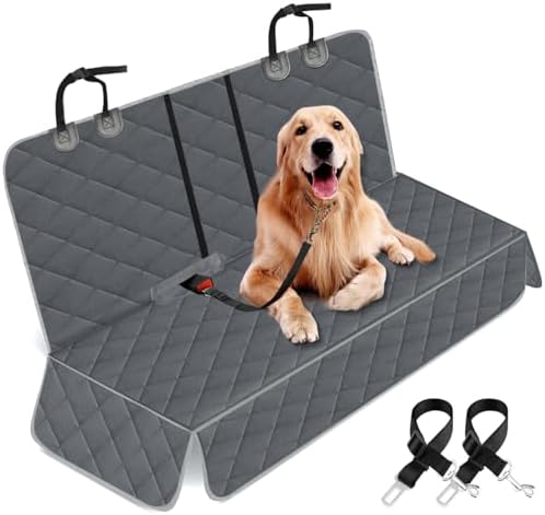 Yuntec Dog Car Cover for Back Seat Pet Car Seat Cover Protector by Yuntec