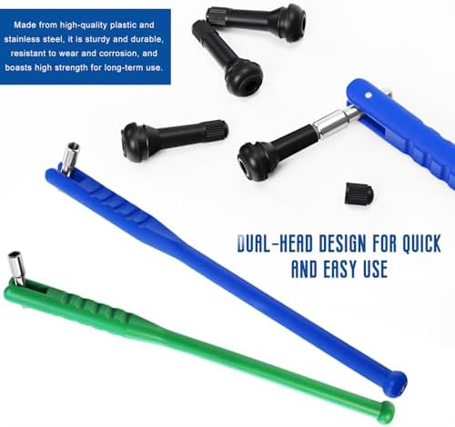 Tire Valve Stem Puller Tool, No Scratch Tire Valve Core Remover Straight Wheel - Image 3