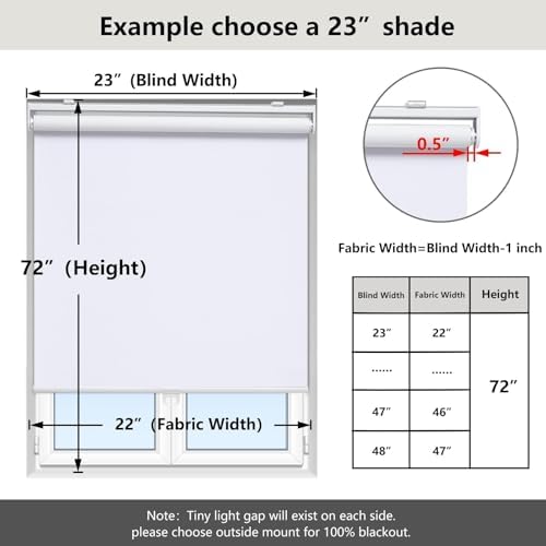 AOSKY Blackout Cordless Roller Shade - Image 5