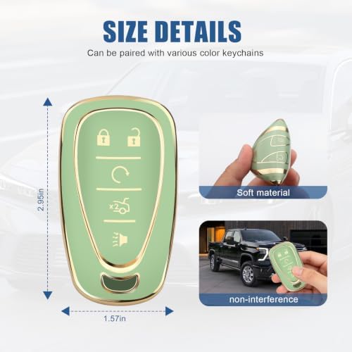 for Chevy Key Fob Cover, 5 Buttons TPU Key Cover - Image 5