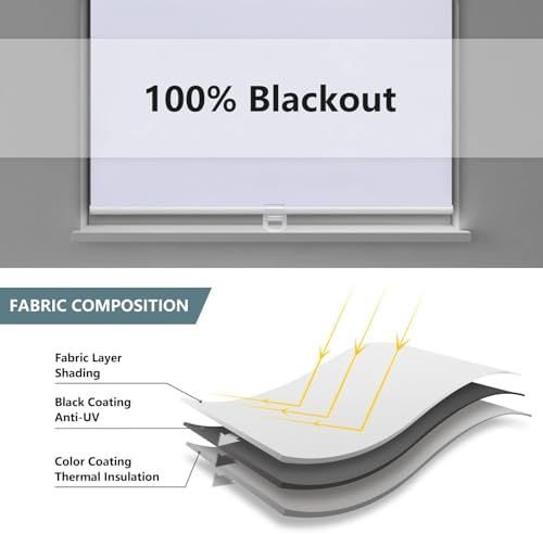 AOSKY Blackout Cordless Roller Shade - Image 4