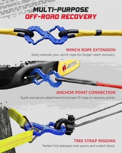 3/8 Tow Hook, Winch Hook for Off-Road Recovery, Towing Shackle 33000 Lbs - Image 3
