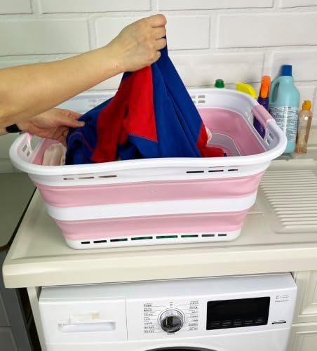 SAMMART 42L Collapsible Plastic Storage Basket - Image 3