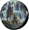 3D Printed Wolf Spare Tire Cover Dust-Proof Wheel Tire Cover Fit Trailer by Foruidea