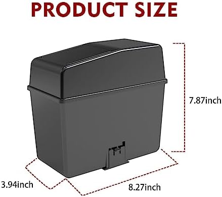 1 Pack Car Trash Can with Lid, 8.2" x 7.8" x 3.9" Capacity Universal Waterproof - Image 2