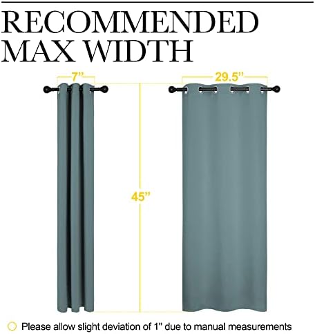 NICETOWN Modern Blackout Curtains, 2 Panels, W34 x L45-inch - Image 7