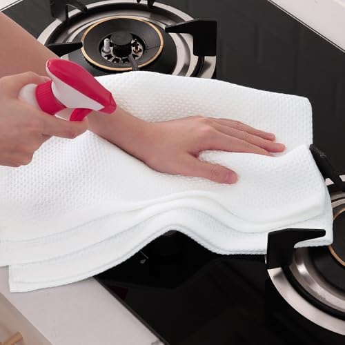 Homaxy 100% Cotton Oversized Waffle Weave Kitchen Towels 6-Pack - Image 5