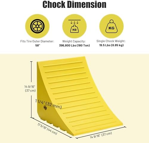 Yescom Extra Large Wheel Chocks - Image 4