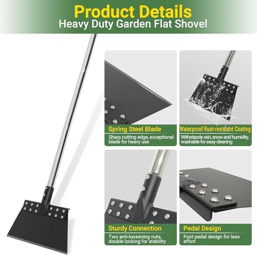 Weed Scraper 65 Inch Garden Flat Shovel - Image 4