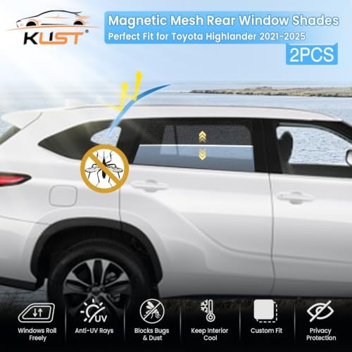 KUST Car Window Shades for 2024 2025 Toyota Grand Highlander Accessories - Image 2