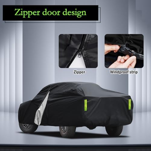 Truck Cover Waterproof Fit for Ford F150 Raptor Chevrolet Silverado 1500 - Image 2
