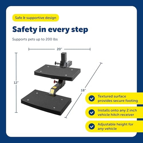 PetSafe Happy Ride PupSTEP HitchStep Dog Stairs, Folding Steps - Image 5