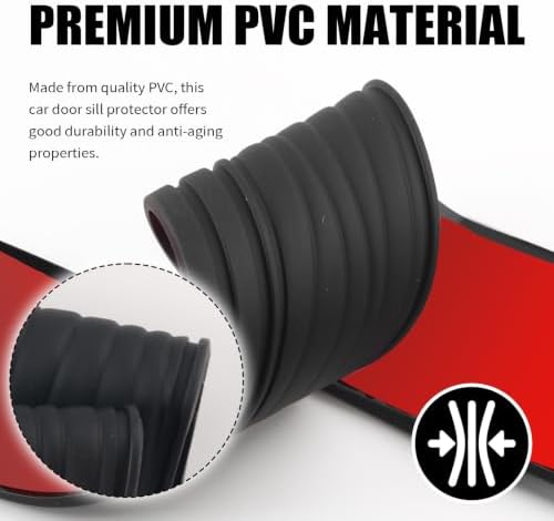 4PCS Car Door Sill Protector, Width 2.56" Car Door Protector - Image 3