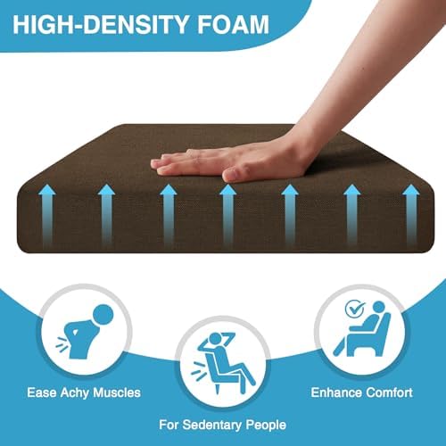 IASEAHK Chair Cushions for Dining Chairs Set of 4, Non Slip Kitchen Chair Pads - Image 3
