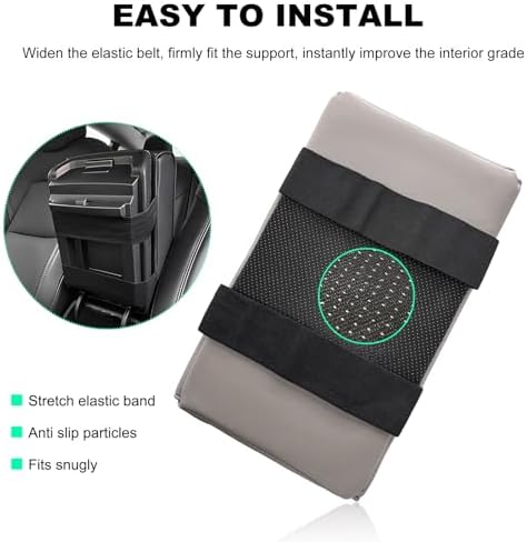 Car Center Console Armrest Pillow, Memory Foam Auto Armrest Box Cover - Image 5