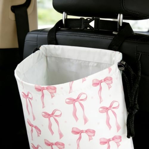 Pink Bow Car Trash Bag - Image 7