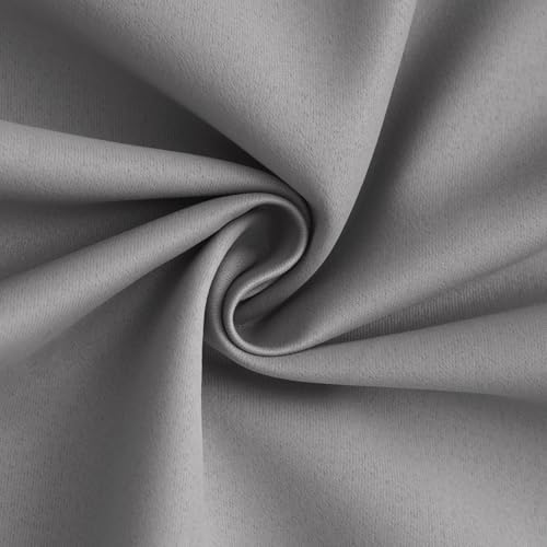 Yakamok Dove Grey 100% Blackout Curtains 63 Inches Long 50" Wide 2 Panel - Image 4