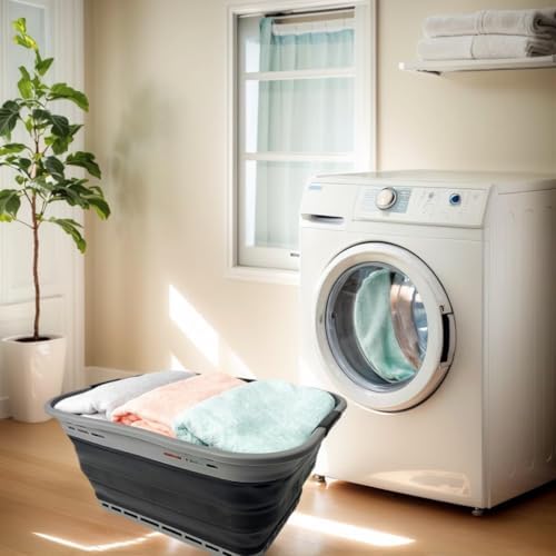 SAMMART 42L Collapsible Plastic Storage Basket - Image 5